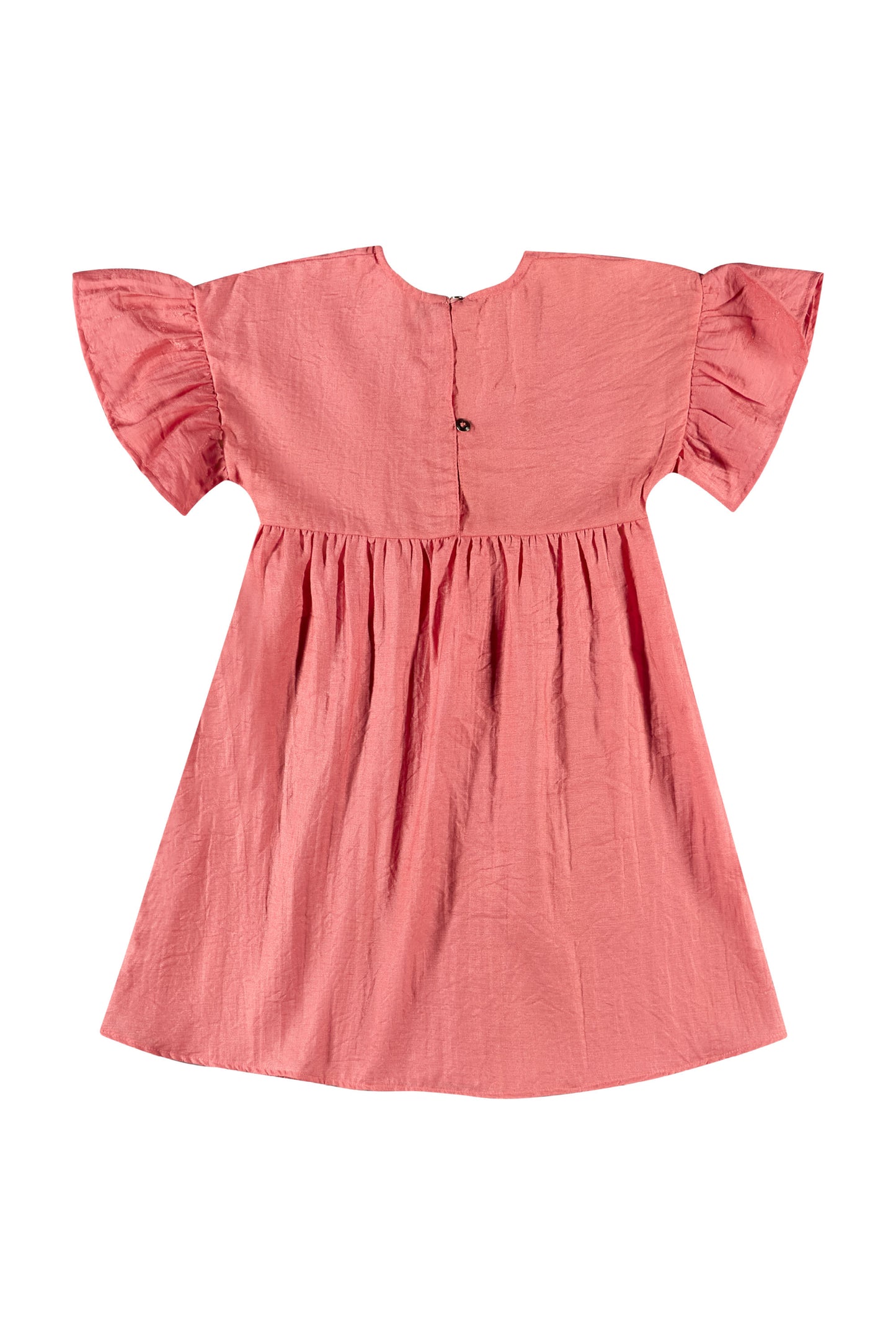 Vestido salmon rosado quimbykids niña 34176