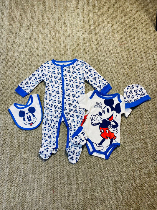 Pijama Set 5 piezas azul mickey bebe niño