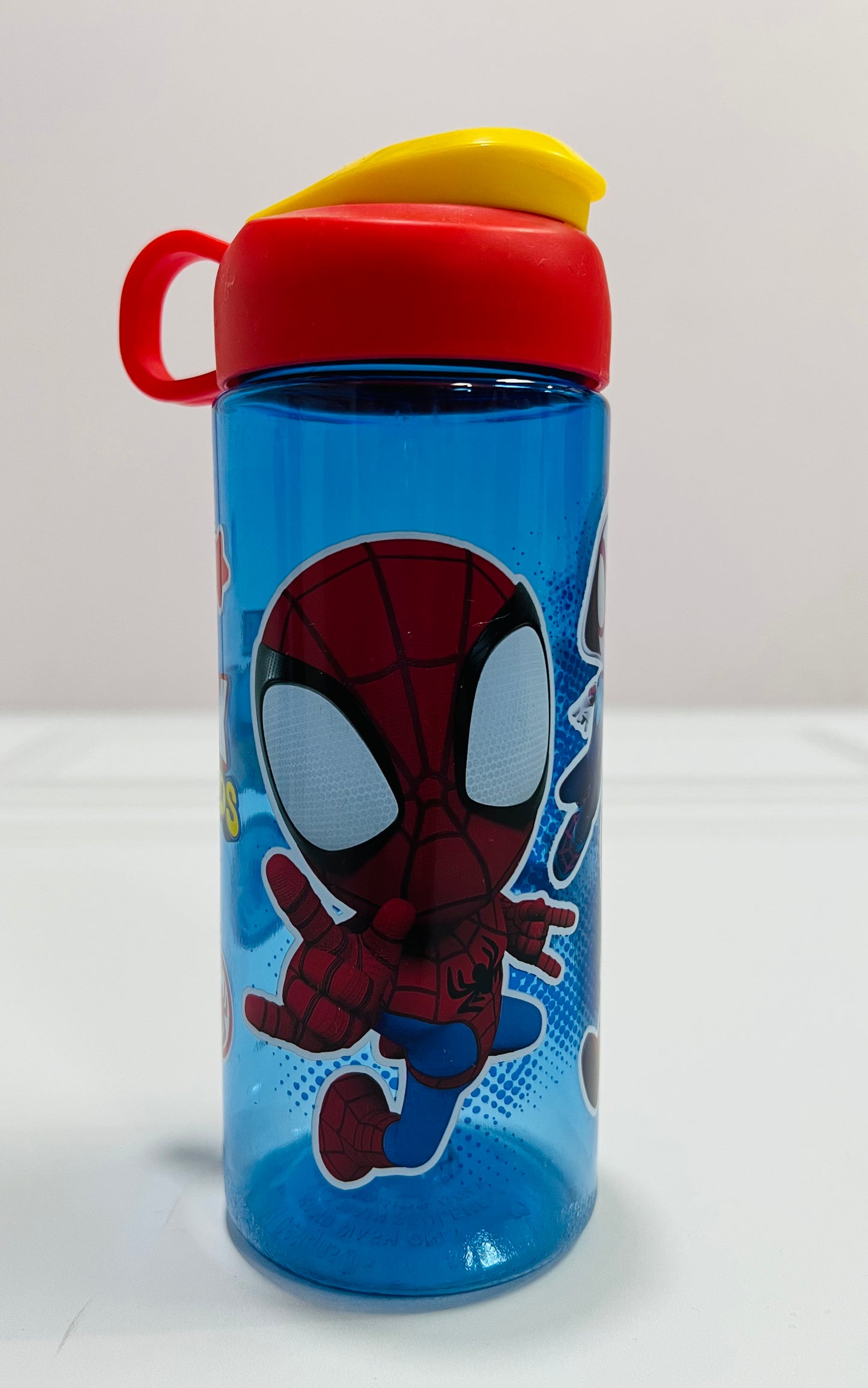 Termo platico Spiderman  rojo azul