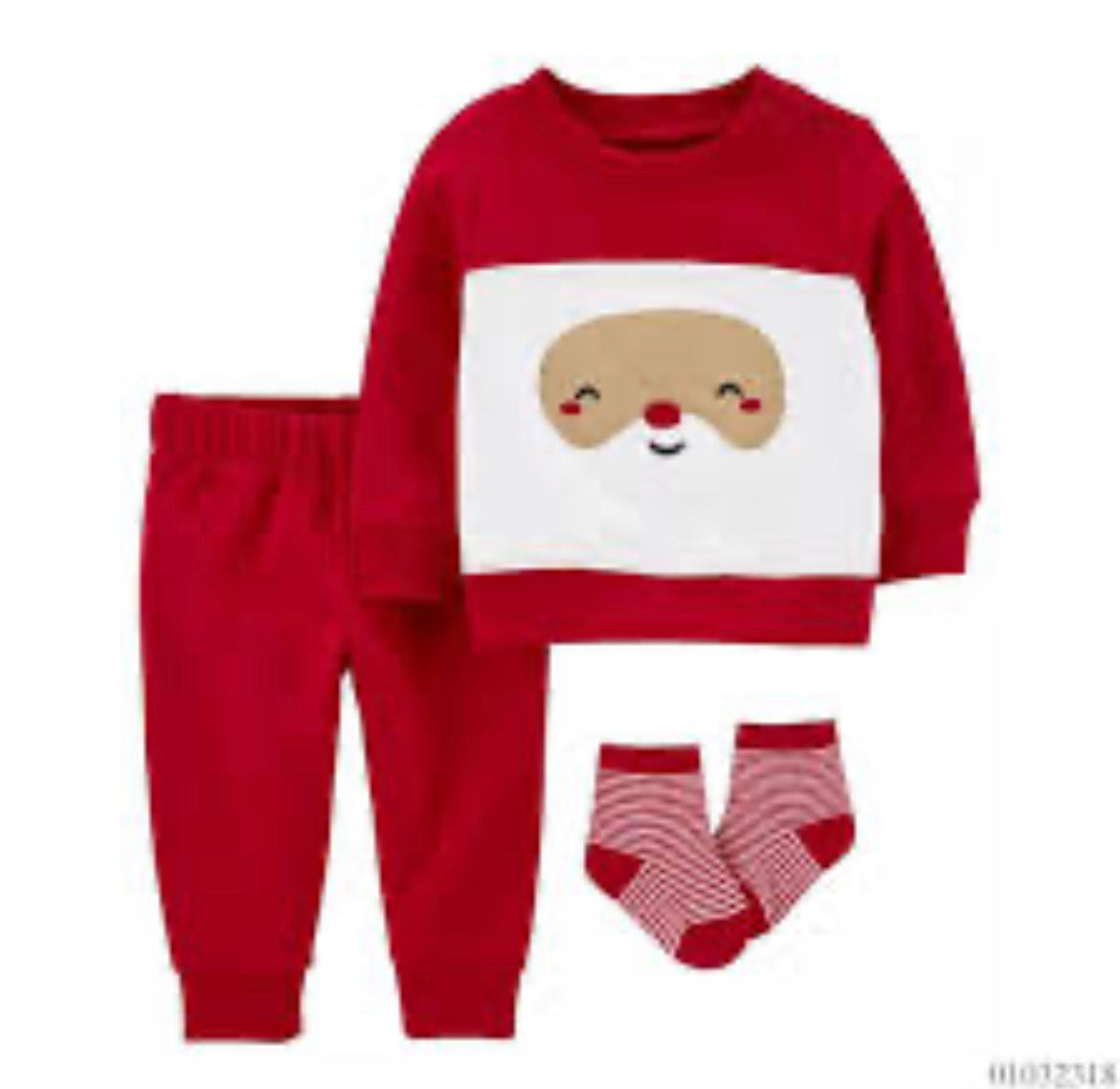 Set 3 piezas carters rojo bebe niño