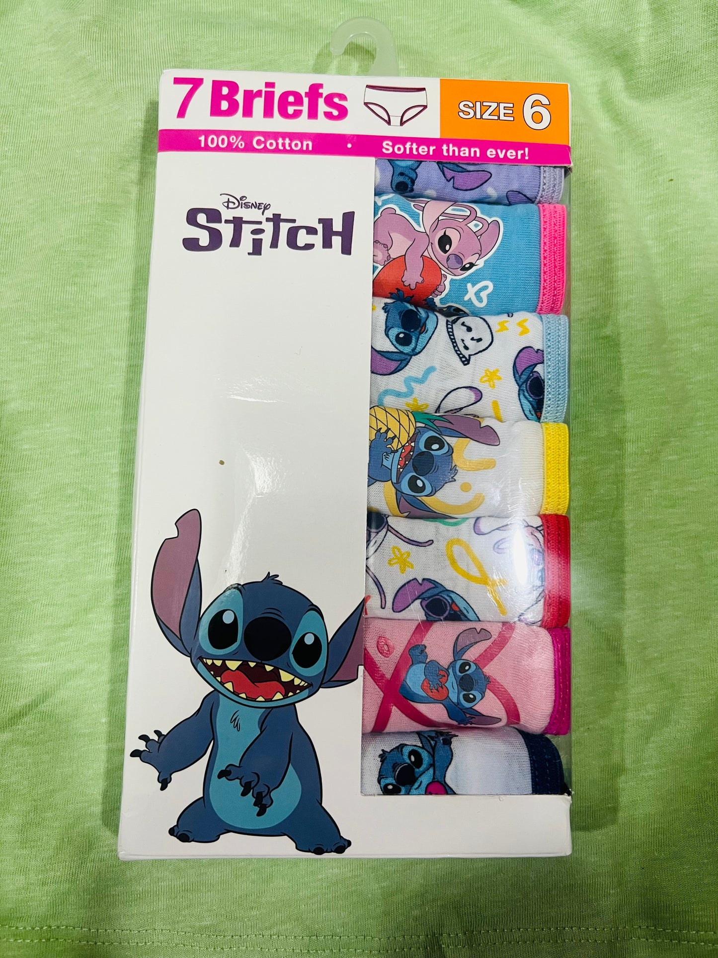 Ropa interior 7 pack Stitch Disney pantie niña