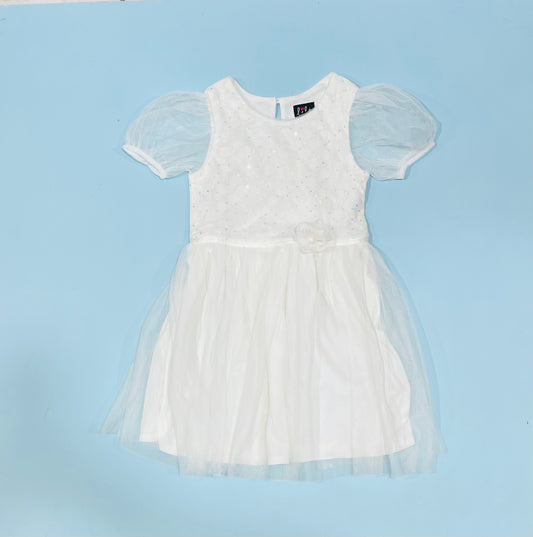 Vestido blanco tutu niña