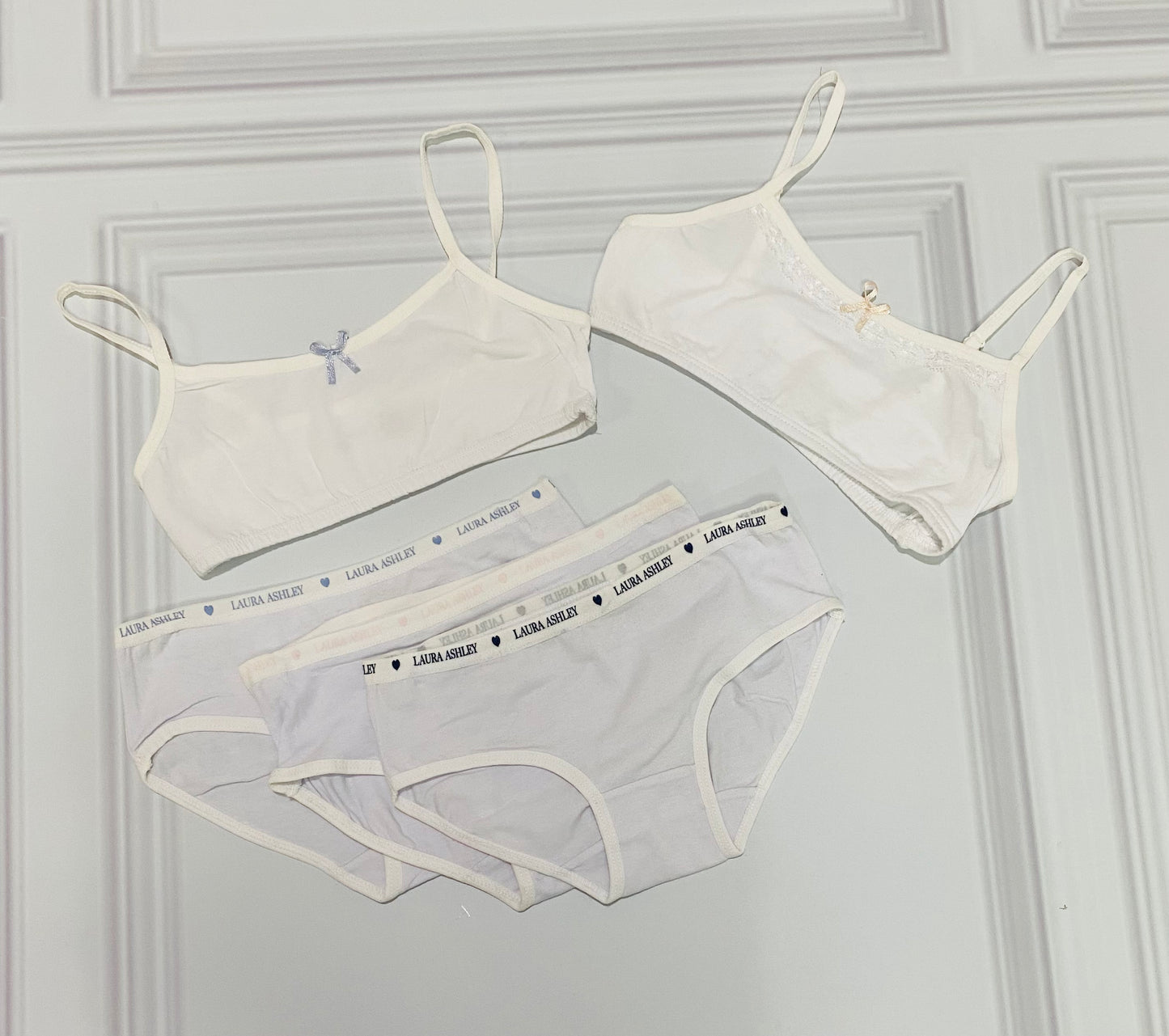 Set 5 piezas ropa interior niña centros blancos panties