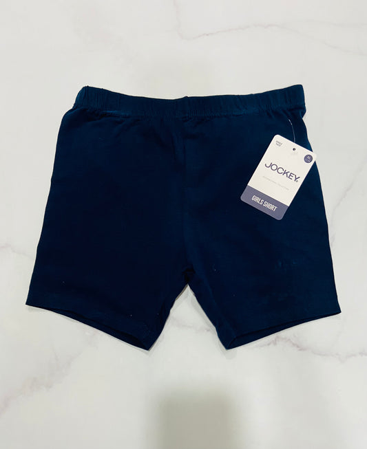 Set 2 piezas Short biker azul niña