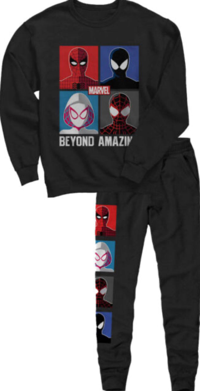 Set 2 piezas buso y sudadera niño spiderman marvel