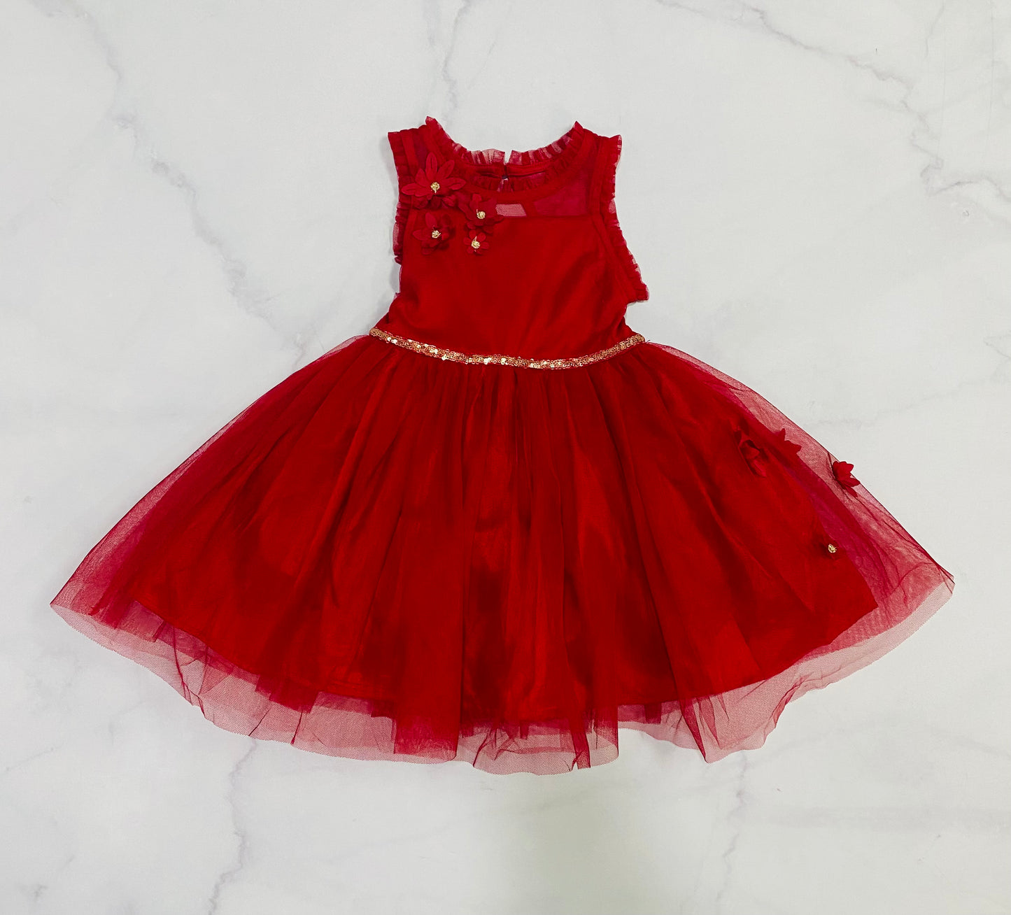 Vestido gala rojo zunie tutu Nordstrom 08767984