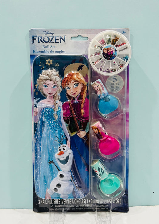 Juguete esmalte y estuche frozen