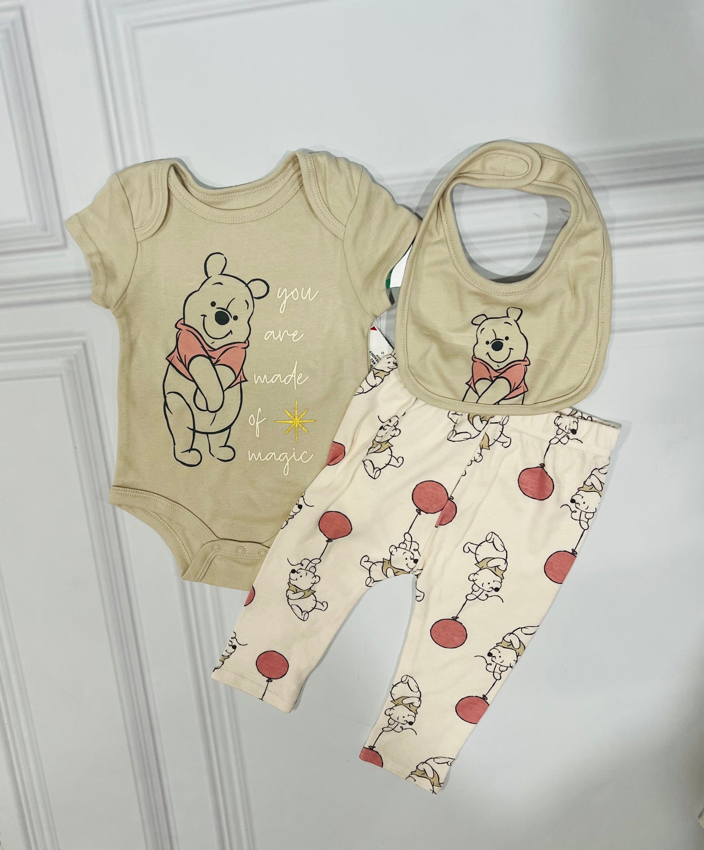 Set 3 piezas bebe niño Disney Winnie the pooh