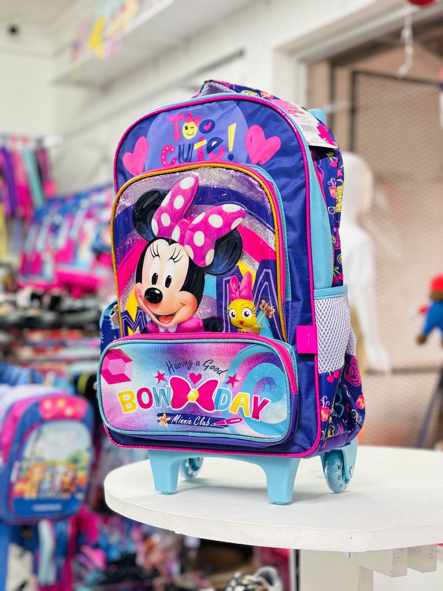 Mochila azul Minnie ruedas 8338024001317