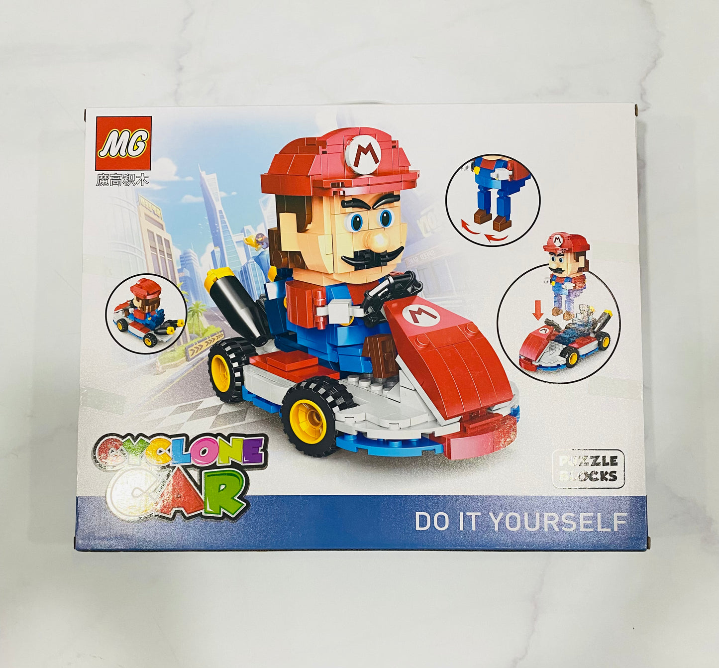 Juguete legos Mario Cyclone Car niño