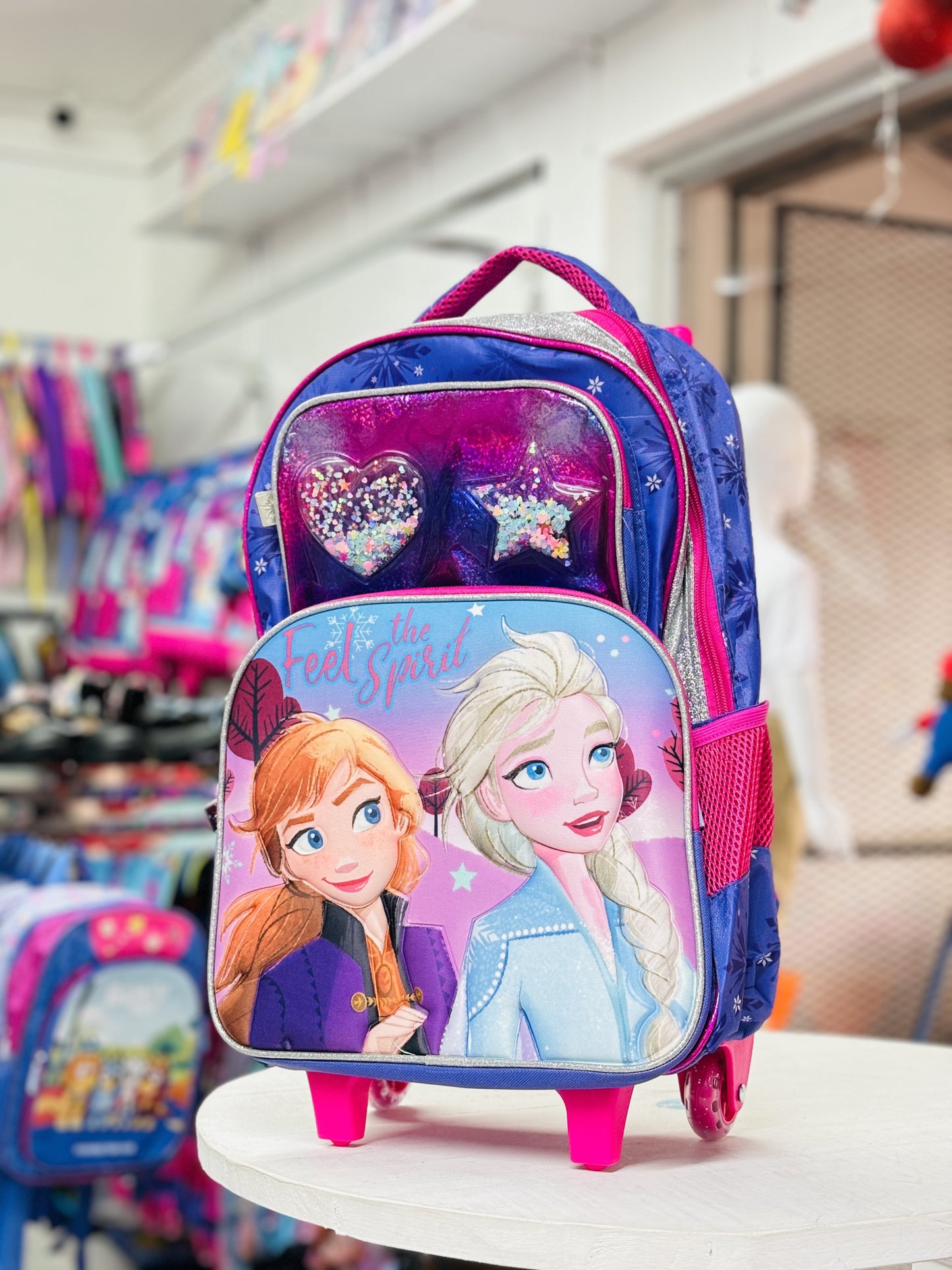 Mochila morada Frozen ruedas 8338024001327