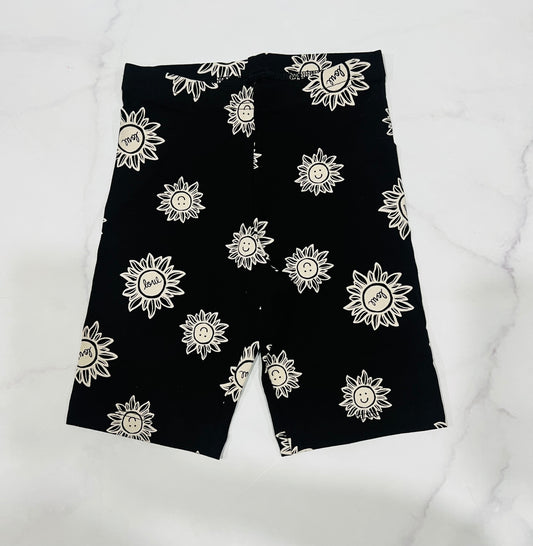 Short biker Gris Negro Old Navy