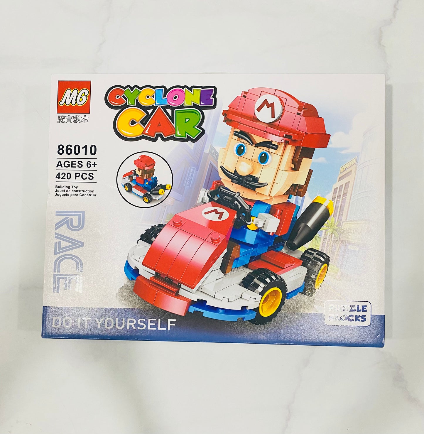 Juguete legos Mario Cyclone Car niño