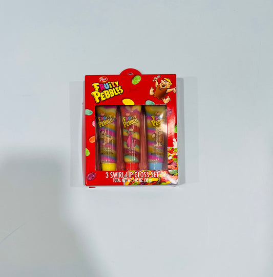 Set  3 Lip Gloss niña fruity pebbles