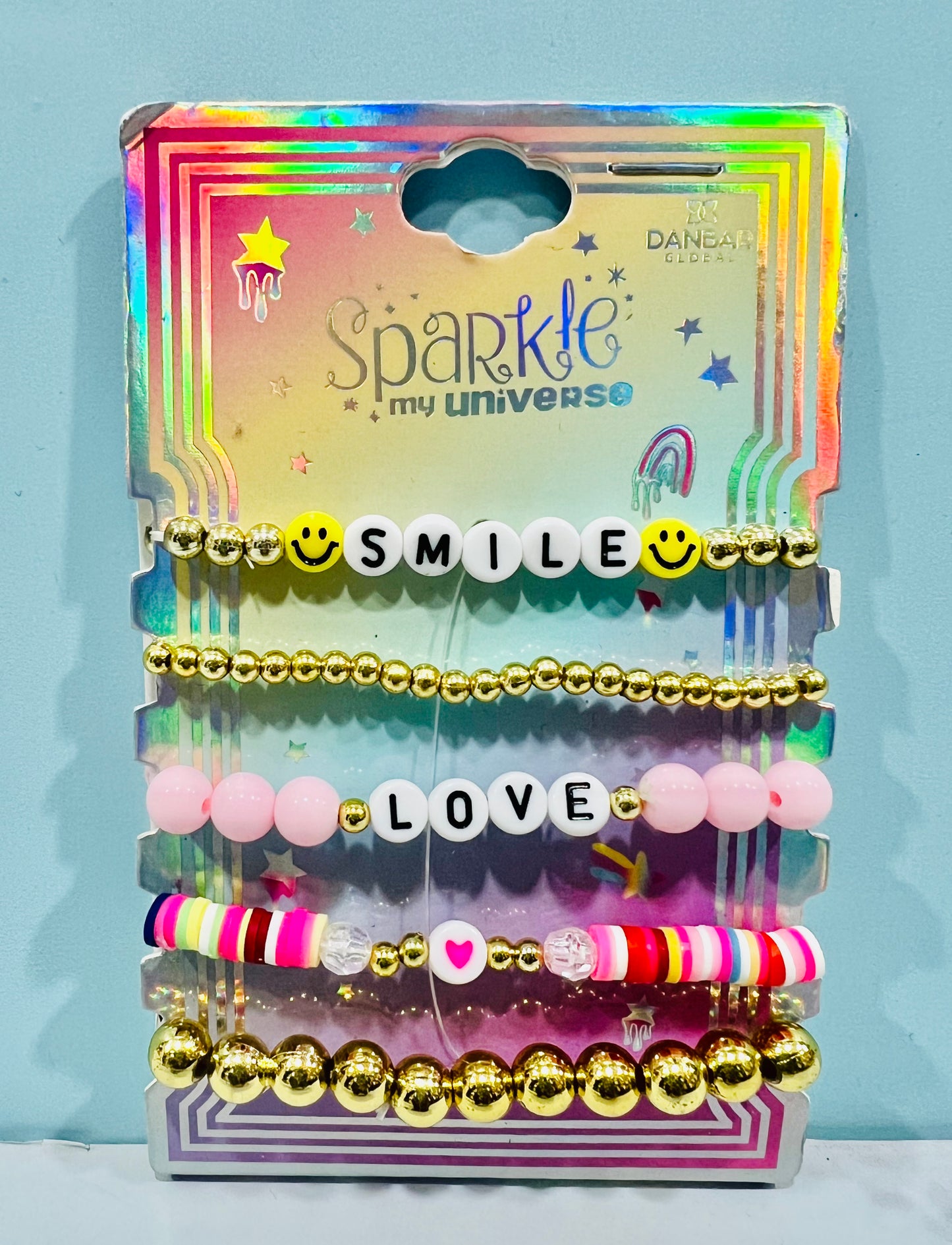 Pulseras Carita feliz Smile y Love