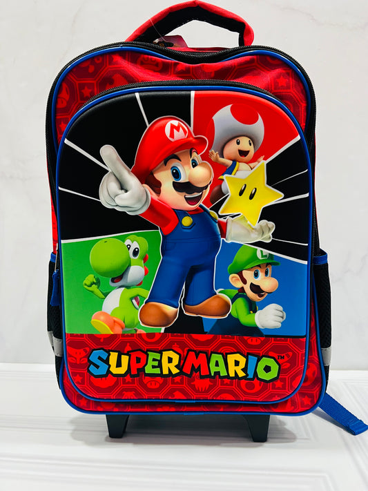 Mochila con ruedas Mario Bross