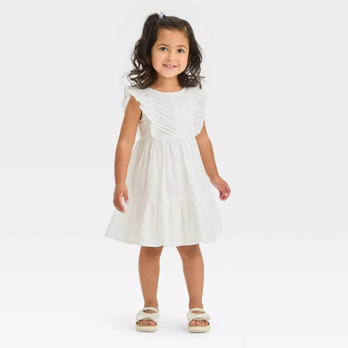 Vestido blanco Oshkosh revuelos niña