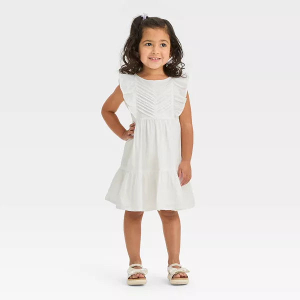 Vestido blanco Oshkosh revuelos niña