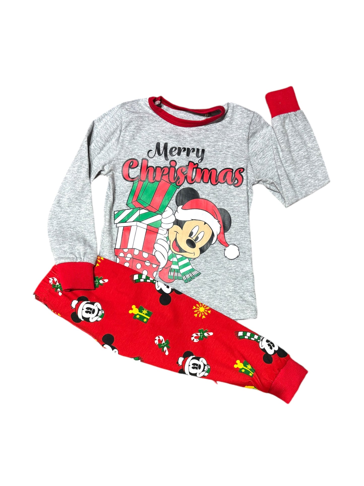 Pijama gris navideña Mickey Disney D3MK655B niño niña