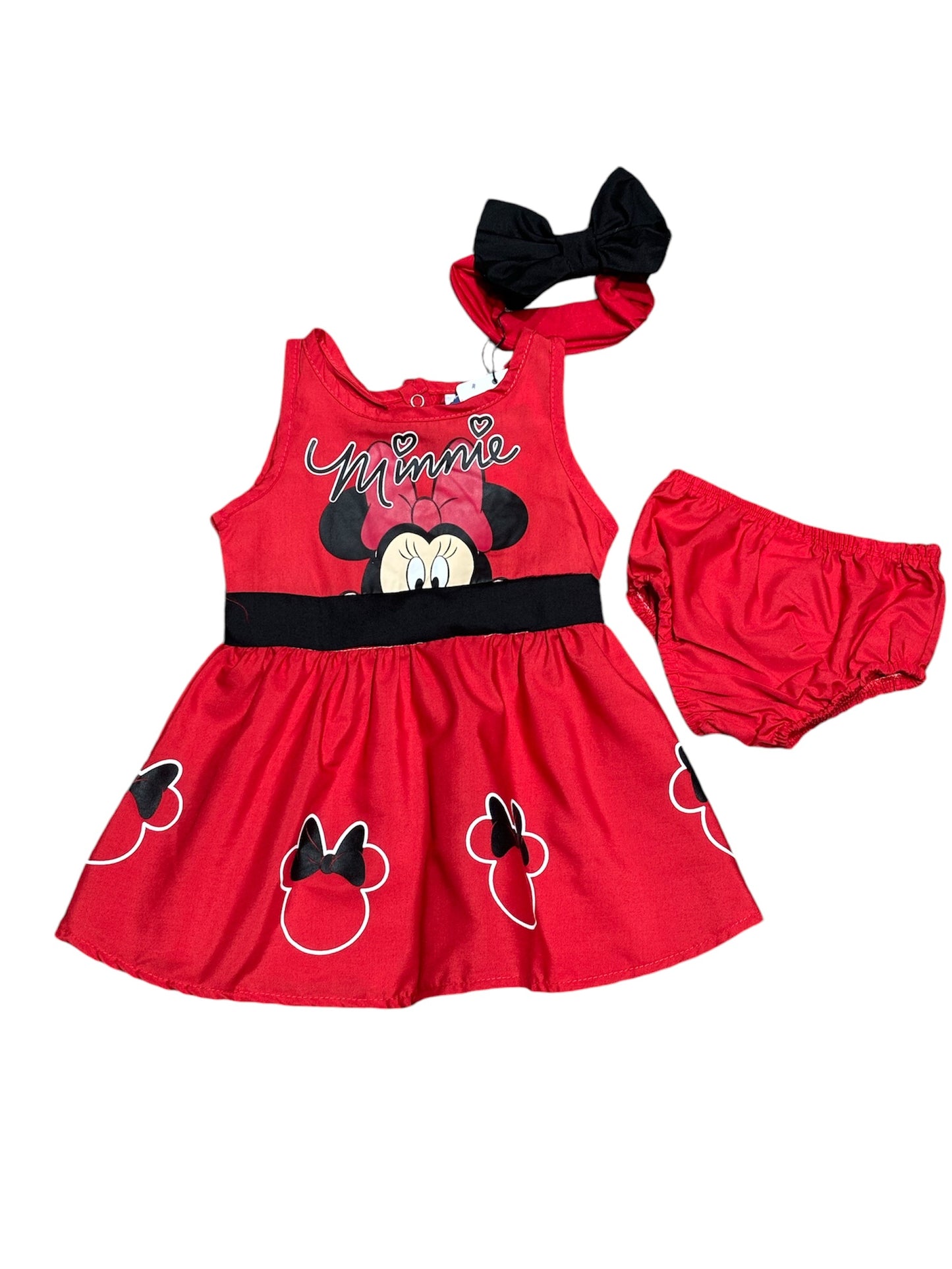 Vestido rojo Disney Minnie niña bebé D10MI1323B