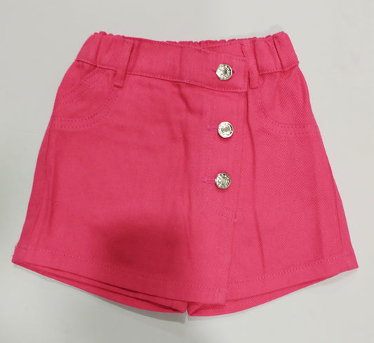 Falda short rosada niña