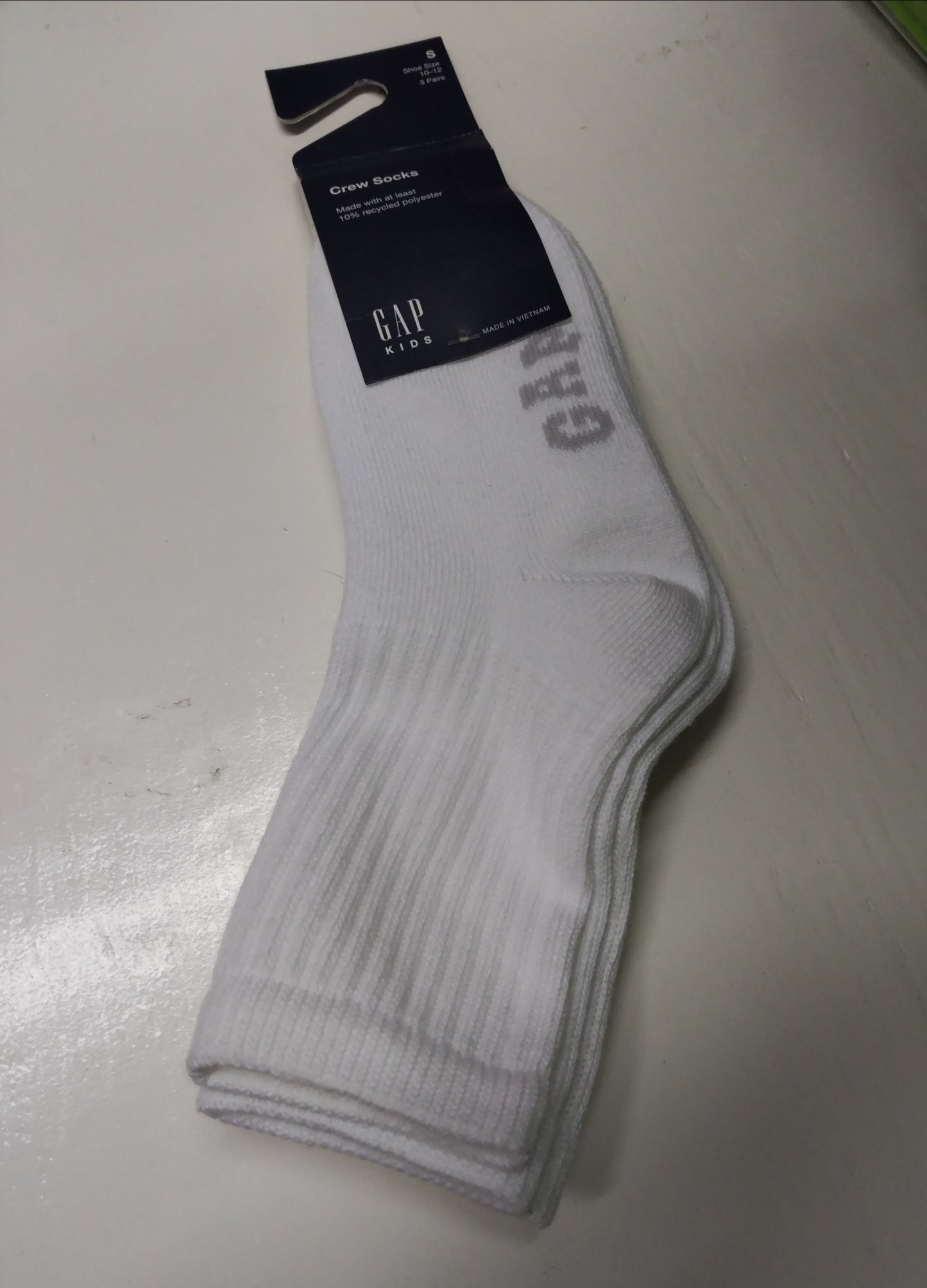 Set 3 pares calcetines Blancos unisex Gap altos