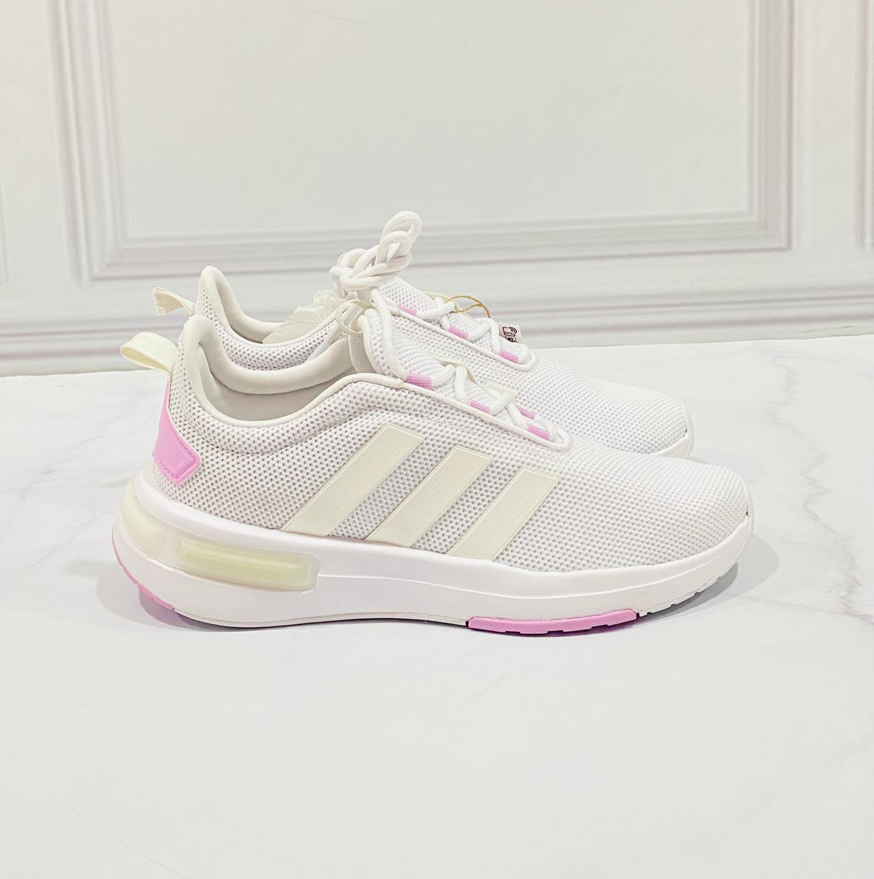 Tenis blanco rosado Adidas Adulto