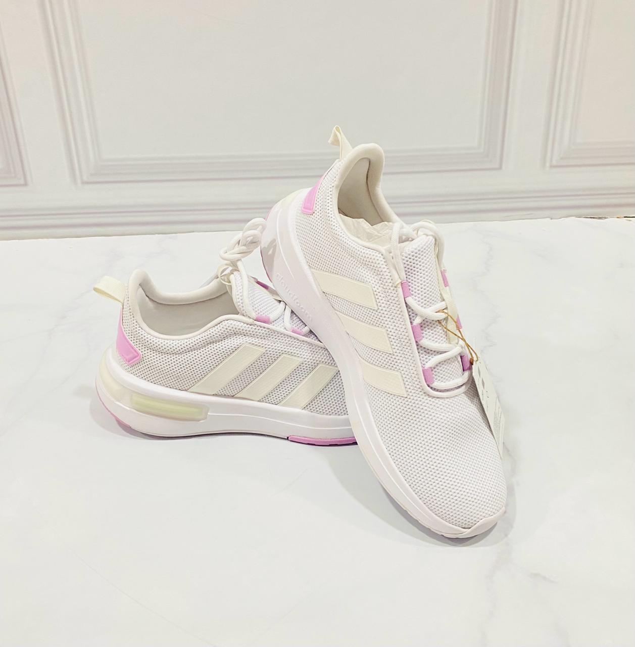 Tenis blanco rosado Adidas Adulto