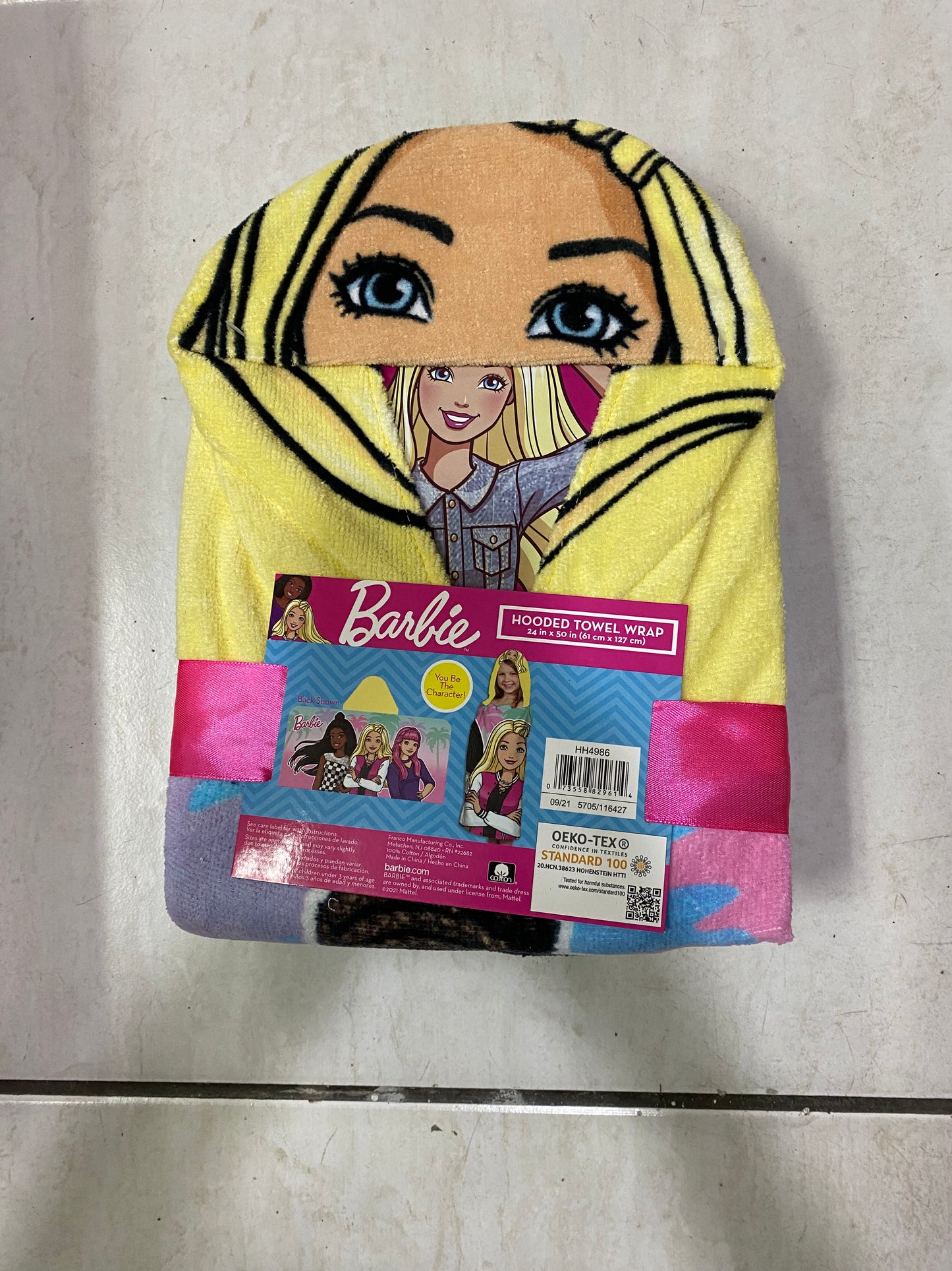 Toalla de baño barbie