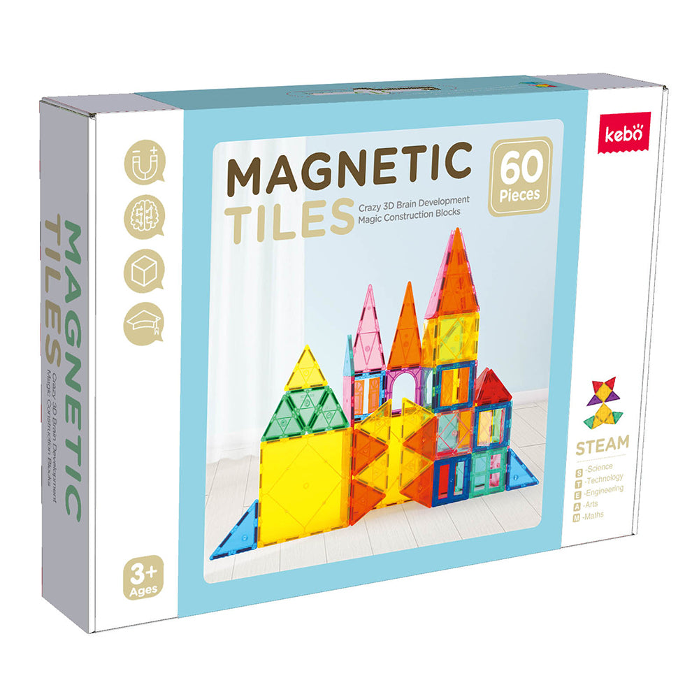 Magnetos Tiles 60 piezas