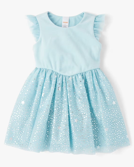 Vestido azul celeste  niña Gymboree