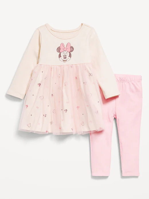 Set 2 piezas Minnie rosado Disney niña old navy