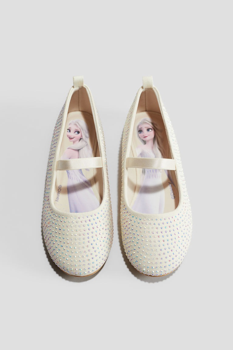 Zapatillas blancas  frozen  chongo H&M niña