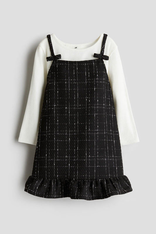 Vestido overall  negro H&M niña