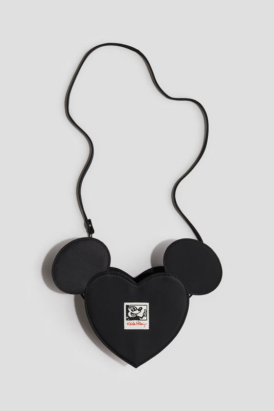 Cartera negra minnie H&M