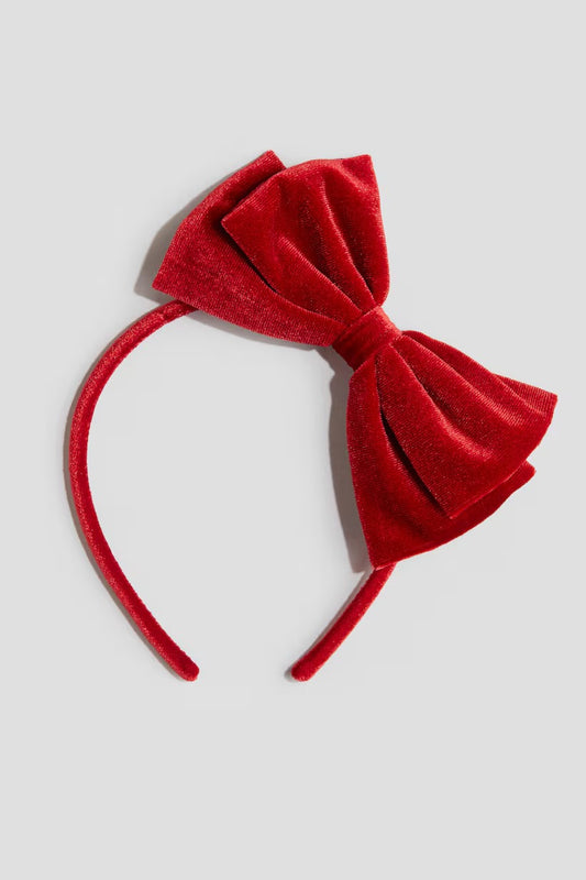 Diadema roja  chongo H&M