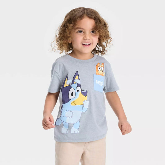 Camisa gris bluey niña niño