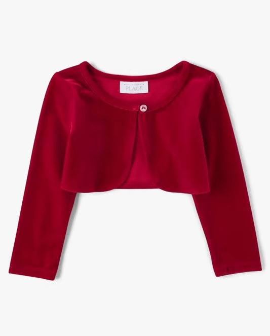 Sueter Chaleco Childrens Place niña rojo