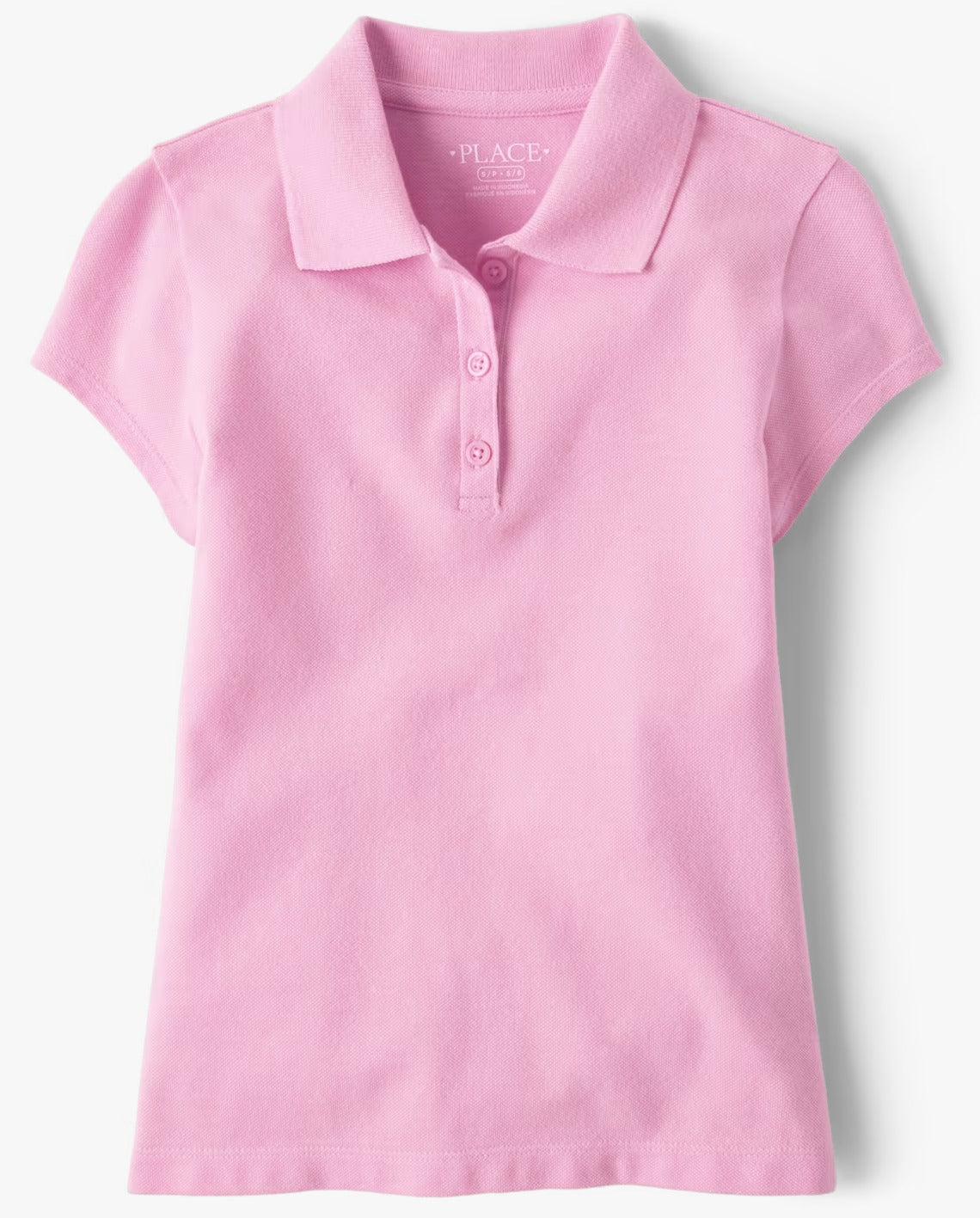 Camisa polo rosada Childrens Place niña