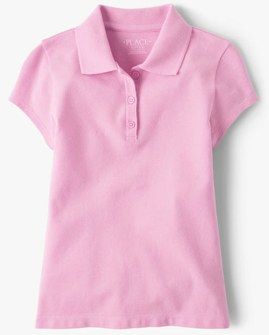 Camisa polo rosada Childrens Place niña