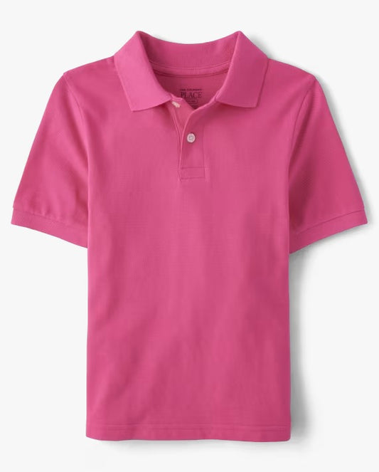 Camisa polo rosada childrens place niño