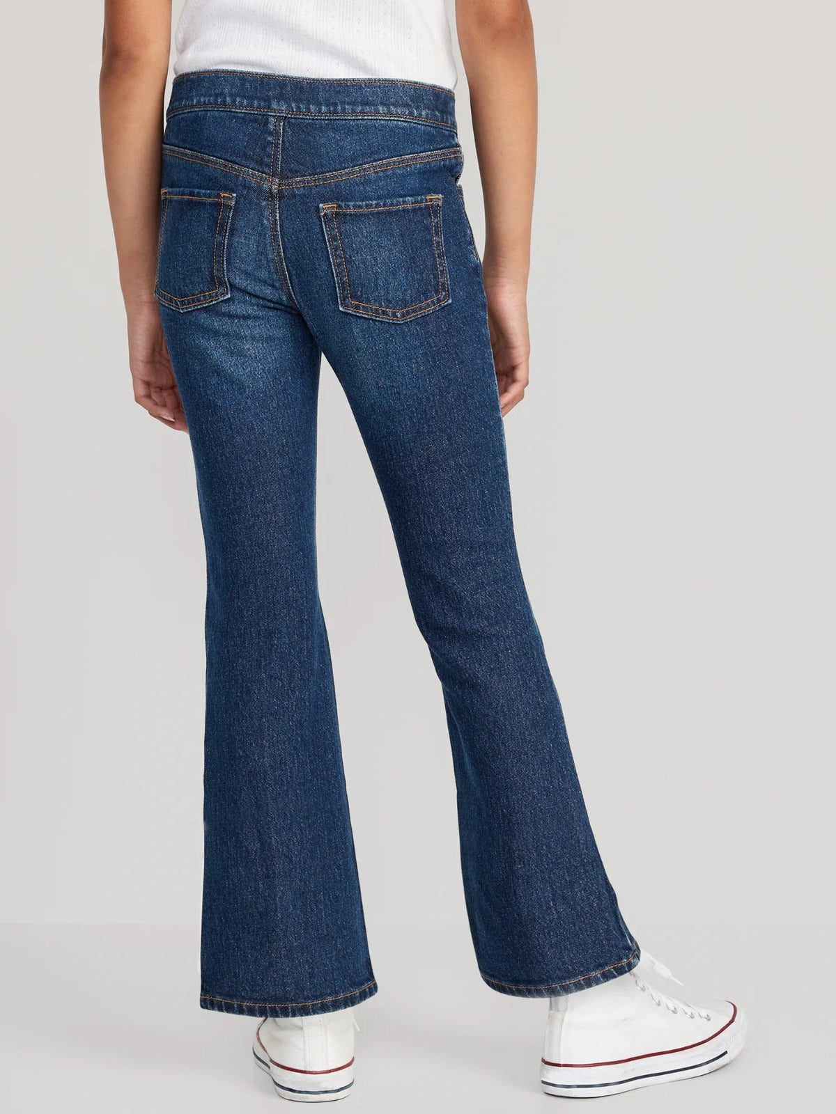 Pantalon Jeans azul oscuro Old navy niña boot cut pull on. 730873-01-1