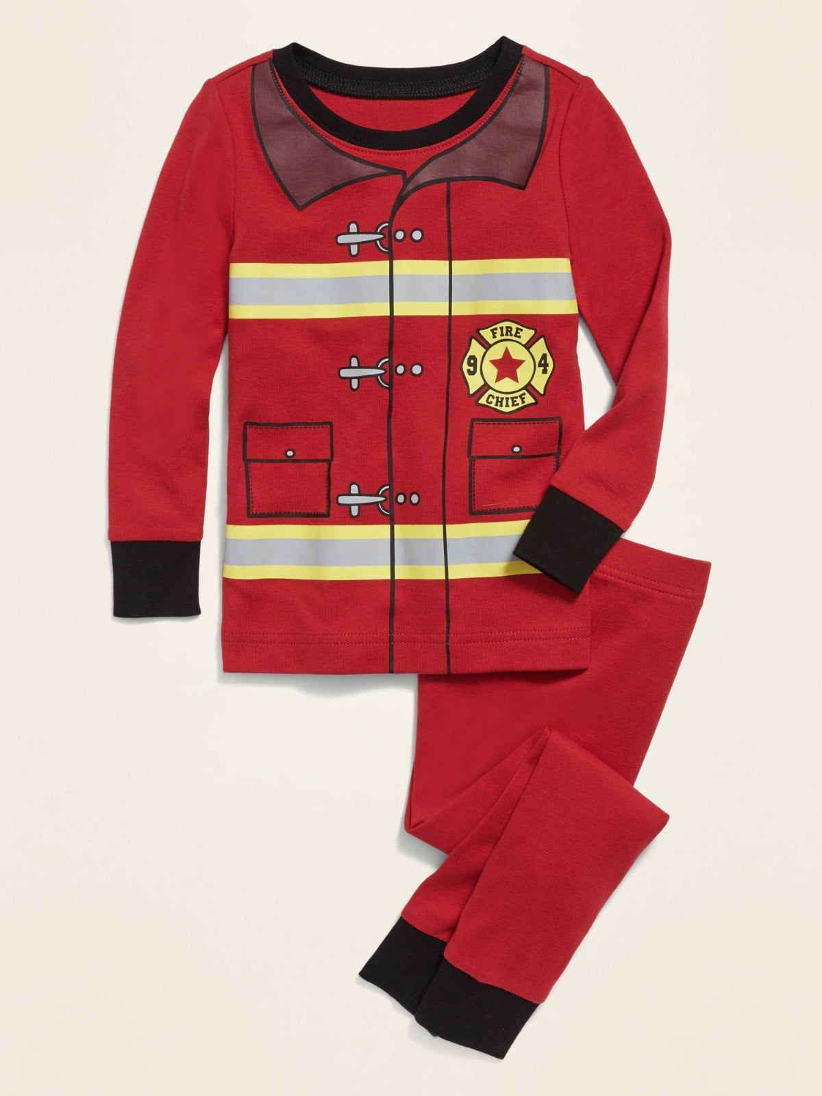 Pijama Set 2 piezas old navy unisex niña niño bomberos disfraz