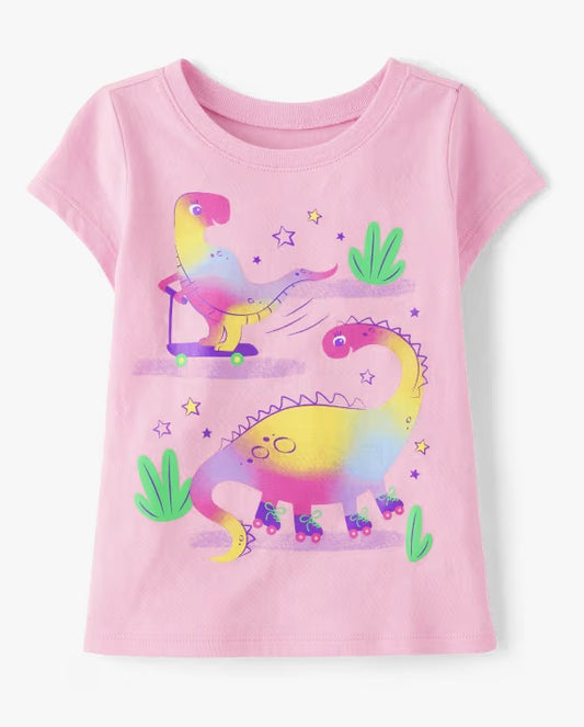 Camisa rosada dinosaurios Childrens Place niña