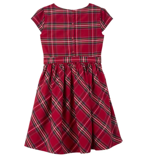 Vestido rojo cuadros carters 0-14 años