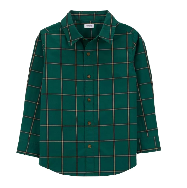 Camisa verde carters niño 2 a 12 años formal