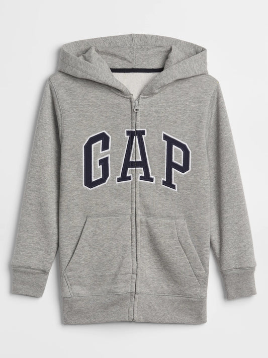 Sueter gris hoodie GAP  unisex niña niño con gorro