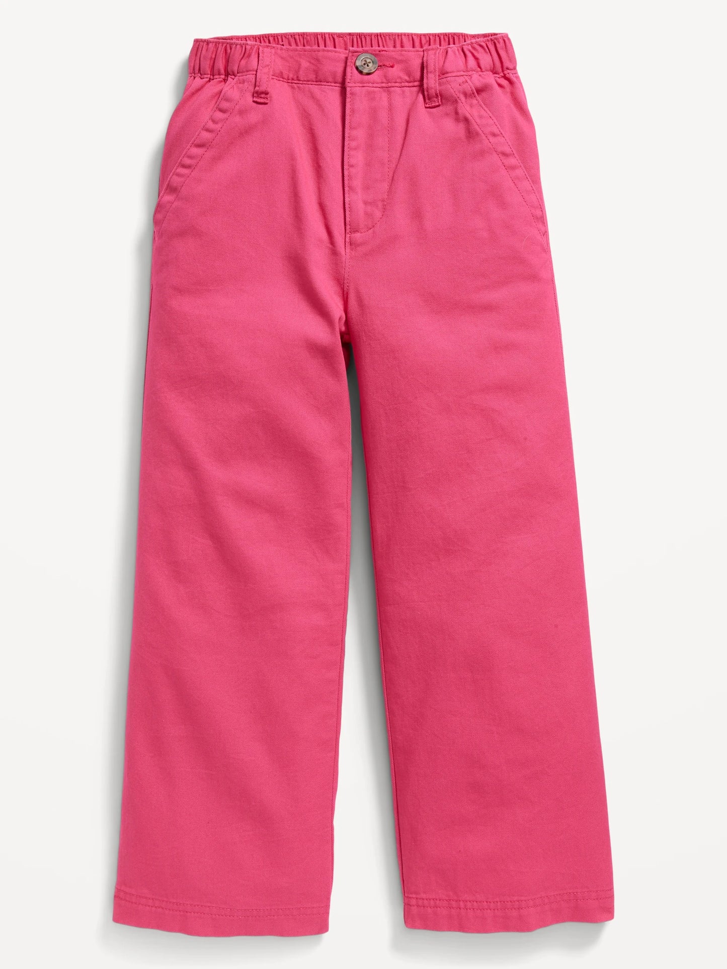 Pantalon ancho rosado niña Old Navy High-Waisted Wide-Leg Chino