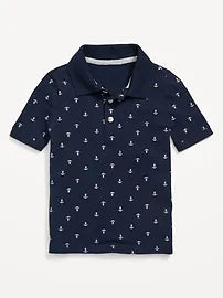 Camisa Polo anclas azul old navy niño