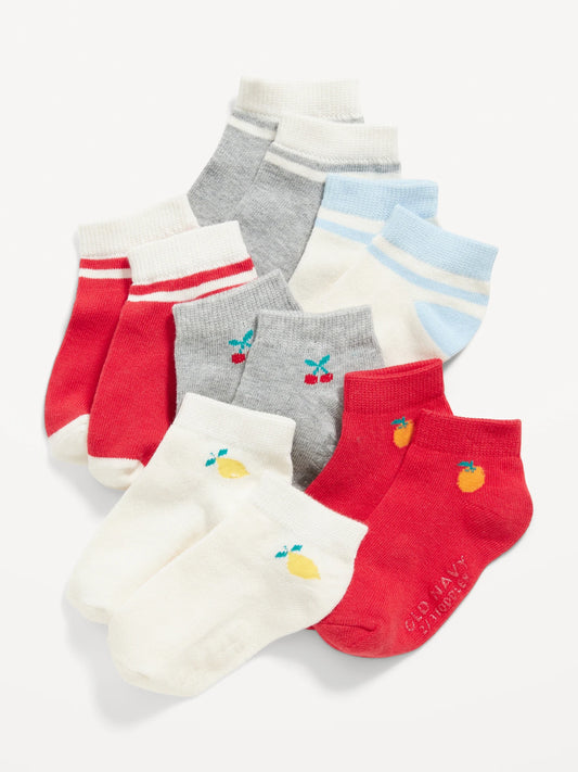 Set 6 Calcetines Old Navy niña frutas